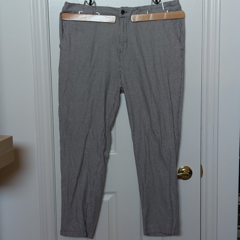 (2 for $25 Send Offer) Black and White Herringbone Pants